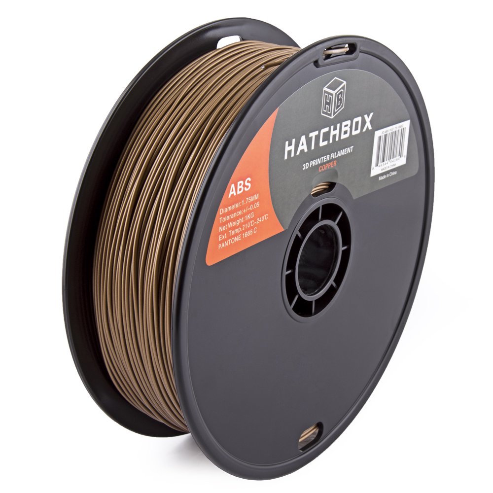 HATCHBOX 3D ABS1KG1.75COPR ABS 3D Printer Filament, Dimensional