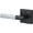 Flat Black / Polished Chrome, variant on Sure-Loc AP100-SQ SB GRIP-SKN 26 Aspra Square Non-Turning One-Sided Dummy Door Lever -