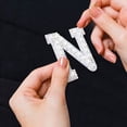 thumbnail image 4 of Clearance! Iron Cobble On Clothes AZ Sew Decorative Letter Cobble Glitter Letters Applique Rhinestone Pearl English Letters For DIY Craft Supplies, 4 of 4