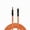 Orange, variant on Coluber Cable 3.5 TRS Male TS to 3.5 TS Male - Pro Audio Interface Connector 0.5ft