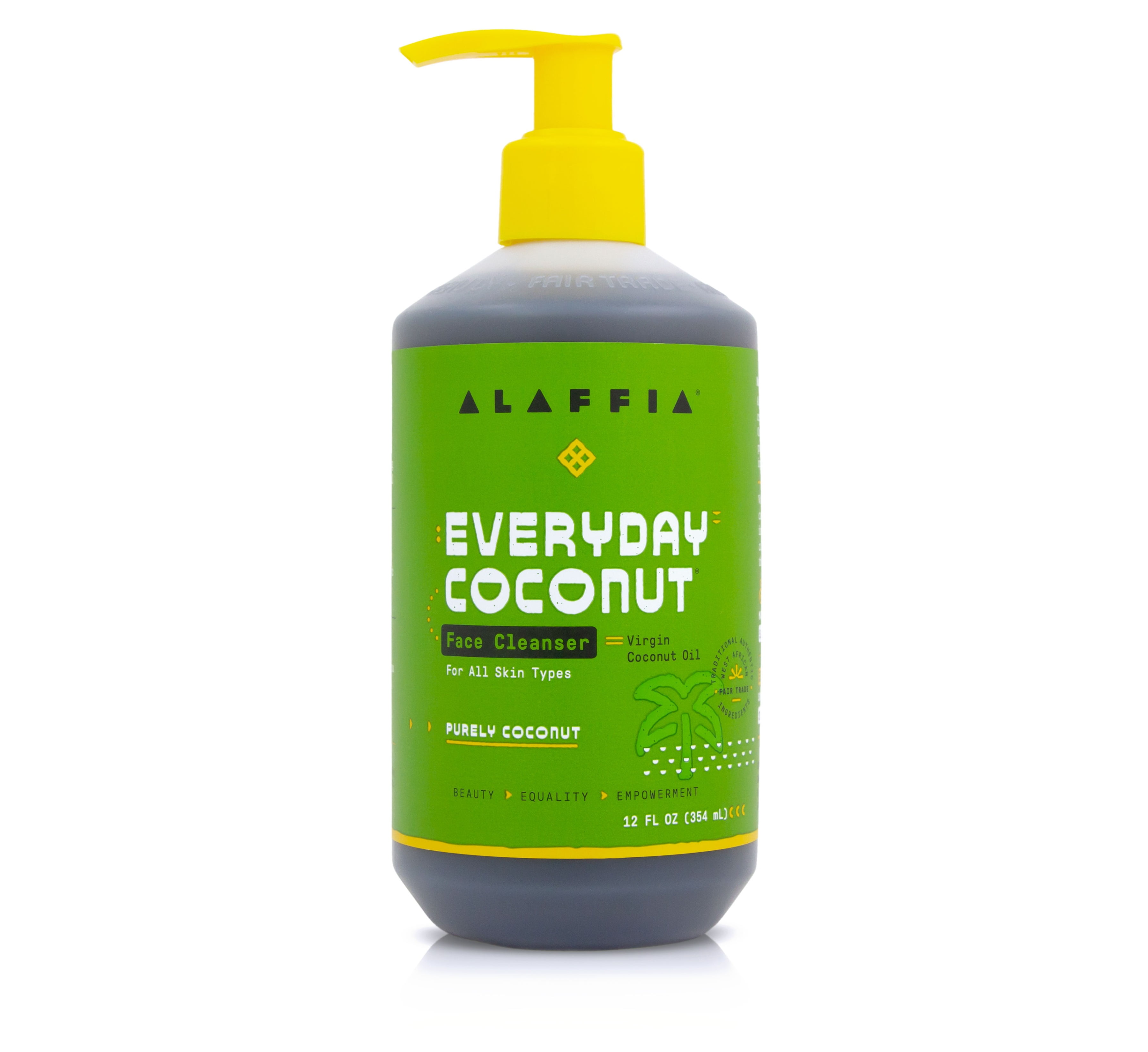 Alaffia EveryDay Face Cleanser, Purely Coconut, for All Skin Types, 12 fl oz Alaffia EveryDay Face Cleanser, Purely Coconut, for All Skin Types, 12 fl oz