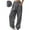 Dark Gray, variant on Gamivast Sweatpants Women Plus Size Straight Leg Athletic Joggers with 3 Pockets Elastic High Waist Pull On Active Pants Gym Running Adjustable Hem Joggers Trendy Womens Clothes