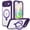 Darkpurple, variant on Allytechgroup for iPhone Air Case with Screen Protection, Mangetic Back Cover Wireless Charging Support Kickstand Ring Holder Anti-Scratch Phone Case for Apple iPhone Air, Black