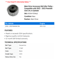 thumbnail image 2 of Main Drive Accessory Belt Idler Pulley - Compatible with 2022 - 2023 Peterbilt 536 8.9L 6-Cylinder, 2 of 2