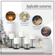 thumbnail image 3 of Candle Holder Wax Centerpiece Set of 5 Plate for Tables or Floor with Black Iron, 3 of 6