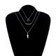 thumbnail image 4 of Jumpingount Collar de cadena, joyería estética exquisita, colgantes colgantes de estilo Simple, accesorios, collares en capas para mujer Ropa, zapatos y accesorios Miscelánea Jumpingount AP009190-00, 4 of 6