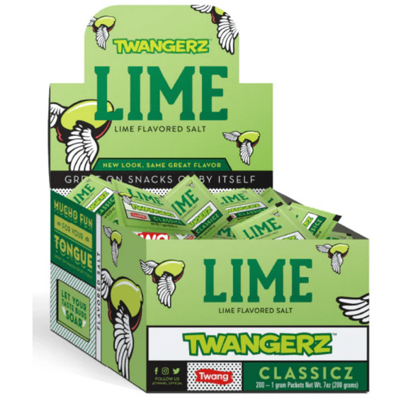 Twang Twangerz LIME SALT PACKETS 200 Count (BEER SALT) BURST OF FLAVOR