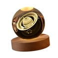 thumbnail image 4 of Lámpara de noche de bola 3D con base Saturno, 4 of 8