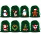 thumbnail image 2 of Bolsas de terciopelo de Feliz Navidad, bolsas de embalaje de joyería de Boutique con cordón verde, bolsas de regalo de dulces, Favor, 9x12, 13x18cm, 4 piezas por lote, 2 of 4