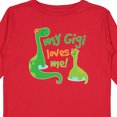 thumbnail image 4 of Inktastic My Gigi Loves Me Grandson Dinosaur Boys Long Sleeve Toddler T-Shirt, 4 of 5