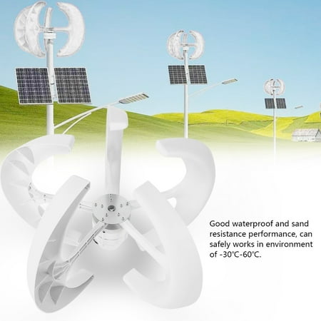 

Ymiko Wind Turbine Generator 600W DC12V Wind Turbine Vertical Wind Generator Kit Electricity Producer Equipment Wind Generator