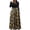 Yellow, variant on Lopecy-Sta Womens Dresses Asymmetrical Neck Puff Sleeve Regular Fit Swing Dress summer outing seaside trip afternoon tea dress
