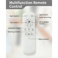 thumbnail image 6 of Sofucor 52-Inch Flush Mount Modern Ceiling Fan with 5 Blades, Remote Control, 3-Color LED Light, Quiet Reversible DC Motor, 6 of 11