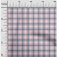 thumbnail image 2 of oneOone Rayon Light Pink Fabric Check Quilting Supplies Print Sewing Fabric By The Yard 56 Inch Wide, 2 of 4