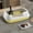 Yellow, variant on Yyuenw Small Cat Litter Box with High Side,Anti-Splashing Kitten Litter Pan,Semi-Enclosed Removable Kitty Cat Toilet with Litter Sifting Scoop for Boxes Easy to Clean No Odor