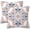 Blue and Orange Floral, variant on Throw Pillow Cover Case Watercolor Floral Pillow Covers 20x20 Inch Set of 2,Soft Decorative Throw Pillow Case for Living Room Bedroom Sofa Couch Cushion Covers