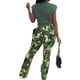 thumbnail image 2 of Sunloudy Pantalones casuales para mujer Camuflaje Estampado de cremallera Botón Diseño Patchwork Pantalones rectos acampanados Sunloudy S M L XL XXL, 2 of 9