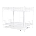 thumbnail image 6 of Miekor Furniture Full Over Full Metal Bunk Bed with Trundle, White 49AAK, 6 of 9