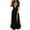 Black, variant on Vedolay Plus Size Formal Dresses For Women Women's High Neck Split Bodycon Evening Long Dress,Black M