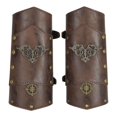 thumbnail image 1 of 2 protectores de brazo punk, guantelete de vambrace ajustable, armadura de brazo gótica, brazaletes de hebilla medieval para disfraz de vikingo,, 1 of 9