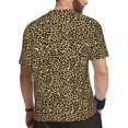thumbnail image 2 of Wukai Leopard Print Print Men's Short-Sleeved Mesh T-Shirt,Quick-Dry Short Sleeve Workout T-Shirt-X-Small, 2 of 8