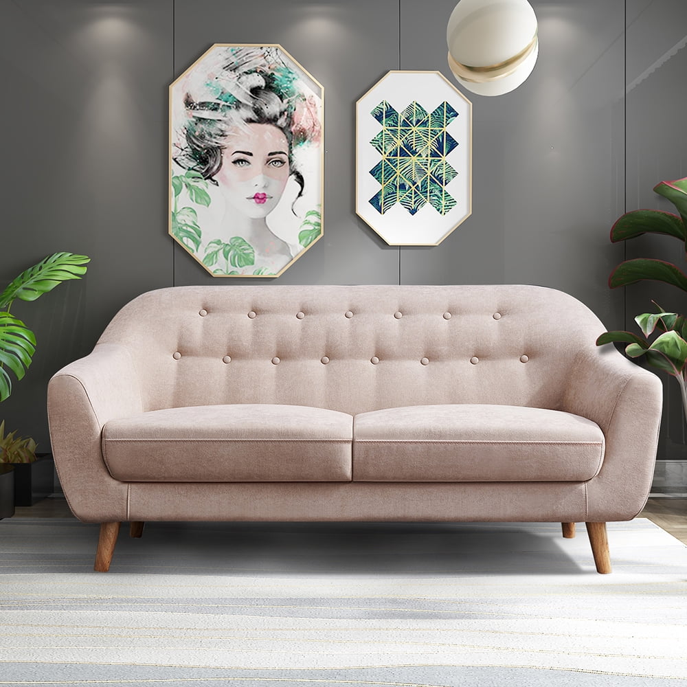 Clearance! Beige Couches and Sofas, Mid Century Modern Sectional Fabric