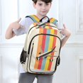 thumbnail image 6 of FORMRS Unisex School Backpack 17" Student Travel Bag with Laptop Compartment, Colorful Plane, 6 of 7