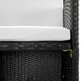 thumbnail image 3 of vidaXL 9 Piece Outdoor Dining Set with Cushions Poly Rattan Black, 3 of 5