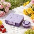 thumbnail image 1 of Lunch Box, 1900ML Bento Container with Soup Bowl and Utensils, Leakproof Compartment for Work Travel, 9x7.8 Inch, 1 of 6