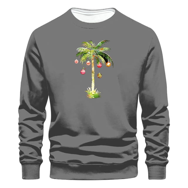 Sudaderas sin capucha para hombre, estilo casual, a la moda, con cuello redondo, estampado, de manga larga, blusas de manga larga y cuello redondo, blusas de poliéster para hombre