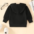 thumbnail image 6 of Godom Toddler Kids Boys Girls Hoodies Jacket 12 18 24 Months 2T 3T 4T 5T Solid Color Zip Up Hooded Long Sleeve Kids Coat Fall Winter Clothes Outerwear, 6 of 6