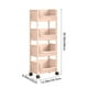 thumbnail image 3 of Muebles de oficina para el hogar, estante de almacenamiento de escritorio, escritorio móvil de pie para dormitorio, carrito debajo de la mesa, estantería pequeña Simples con ruedas, estante de almacen, 3 of 6