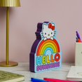 thumbnail image 2 of Cartel de pared plateado con diseño de búfalo Hello Kitty Rainbow, tamaño grande, MDF, 2 of 3