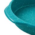 thumbnail image 6 of (2 pack) The Pioneer Woman Teal Speckle Timeless 9" Nonstick Aluminized Steel Round Cake Pan, 6 of 15