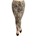 thumbnail image 2 of David Collection  Animal Printed Brushed Leggings Regular or Plus Size (Fits L - XXXL) Free Size Made In USA, 2 of 2