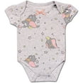 thumbnail image 3 of Dumbo Girls 3 Pack Character Onesie, Newborn, 3 of 4