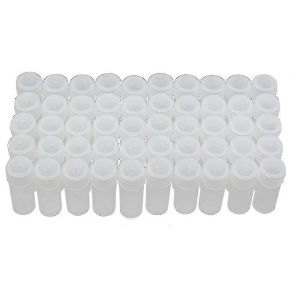 Best 50pcs Transparent Medicine Pills Capsule Storage Box Bottle Organizer Container