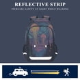 thumbnail image 5 of FORMRS Unisex School Backpack 17" Student Travel Bag with Laptop Compartment, Psychedelic Jellyfish, 5 of 7