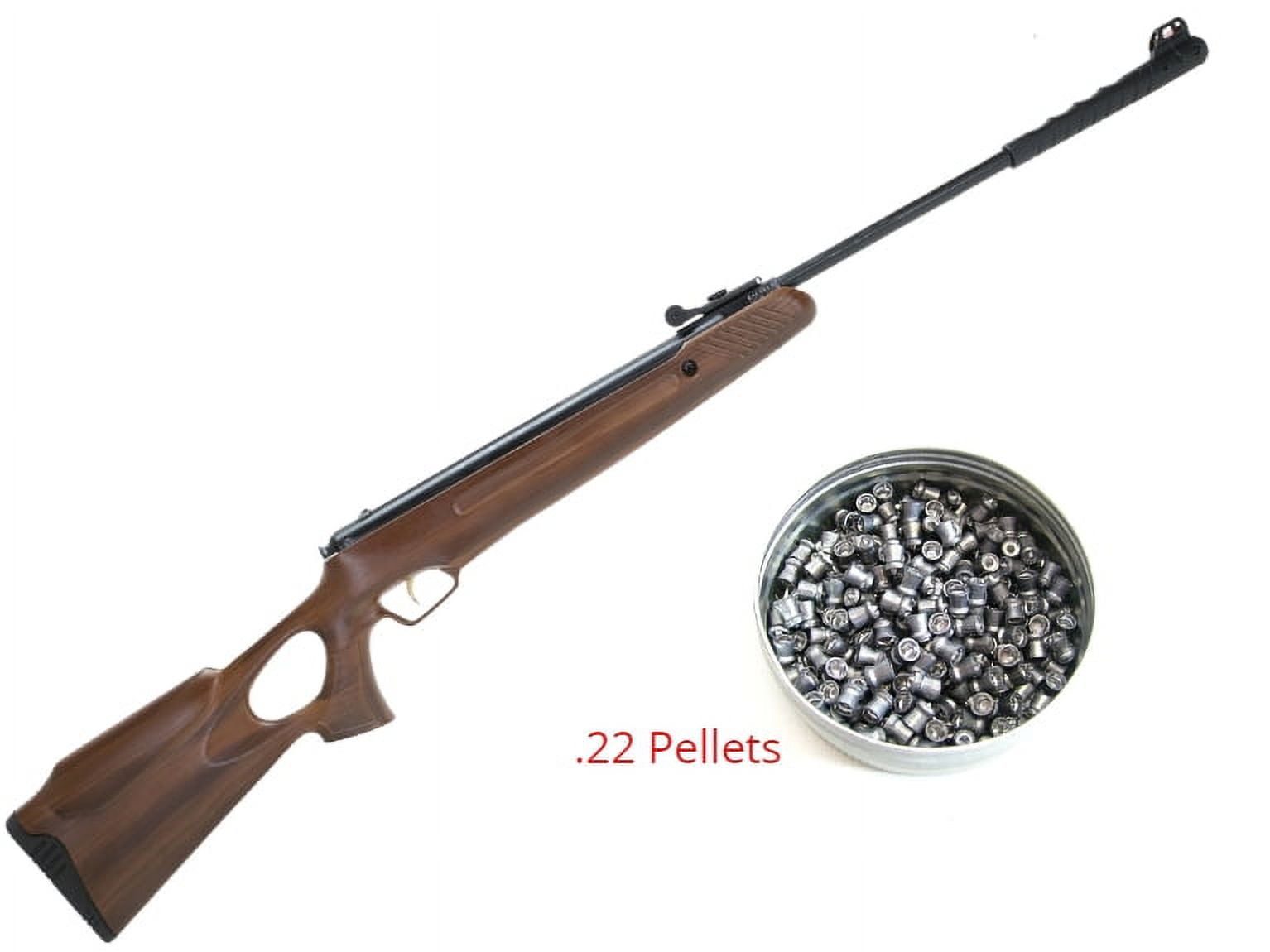 Trimex Arms Air Rifle .22 Caliber Spring Power Wood Look 485mm Break Barrel 700+ fps W/ 200 RDS 5.5mm Pellet