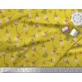 thumbnail image 2 of Soimoi Rayon Crepe Fabric Text,Floral & Eiffel Tower Architectural Print Sewing Fabric Yard 46 Inch Wide, 2 of 3
