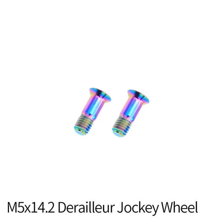 

1 Pair MTB Road Bike Bicycle Titanium alloy Screws Valve cap Brake Rotor Screws