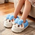 thumbnail image 2 of shqvo Girls Bunny Slippers for Little Kids Toddler Cute Rabbit House Slippers Plush Warm Home Shoes, 2 of 8