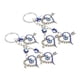 thumbnail image 3 of 2 uds llavero de ojo azul punta de flecha forma de corazón 10mm/0,4 pulgadas Material de aleación de la suerte llavero de ojo decorativo colgantes, 3 of 8