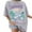 Z01A Grey, variant on Womens T Shirts Loose Fit Summer Tops Casual Crew Neck Oversize Short Sleeve Style Women's T-Shirts Graphic Tees Hot Pink XXL