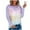 Purple Long Sleeve Round-Neck Blouses Shirts for Women, variant on Stylish Womens Plus Size Tunic Thin Sweatshirts Comfy Loose Fit Breathable Dressy Thermal Blouse Long Sleeve Womens Tops Gradient Tie Dye Graphic Tees Boat Neck Shirts Pink 6