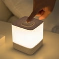 thumbnail image 2 of Multifunctional USB Rechargeable Touch LED Night Light - Cozy Atmosphere Bedside Lamp - Perfect to enhance bedroom ambience - Soft soothing light creates a relaxing environment, 2 of 7