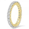 thumbnail image 2 of 1.50 Carat (ctw) 10K Gold White Cubic Zirconia Ladies Eternity Wedding Stackable Ring Band 1 1/2 CT, 2 of 4