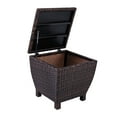 thumbnail image 6 of Prime Garden 13 Gallons Wicker Deck Box Outdoor Storage Containers,Brown, 6 of 10