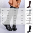 thumbnail image 3 of Women’s Round Toe Knee‑High Riding Boots, Smooth Leather Low Block Heel Tall Boots, Back Zipper Wide Calf Long Boots, 3 of 9