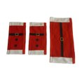 thumbnail image 1 of 3 Pcs Refrigerator Handle Covers Set Creative Belt Buckle Pattern Design Door Hanlde Protective Kitchen Appliance Covers Red (2Pcs Short,1Pc Long Style), 1 of 7